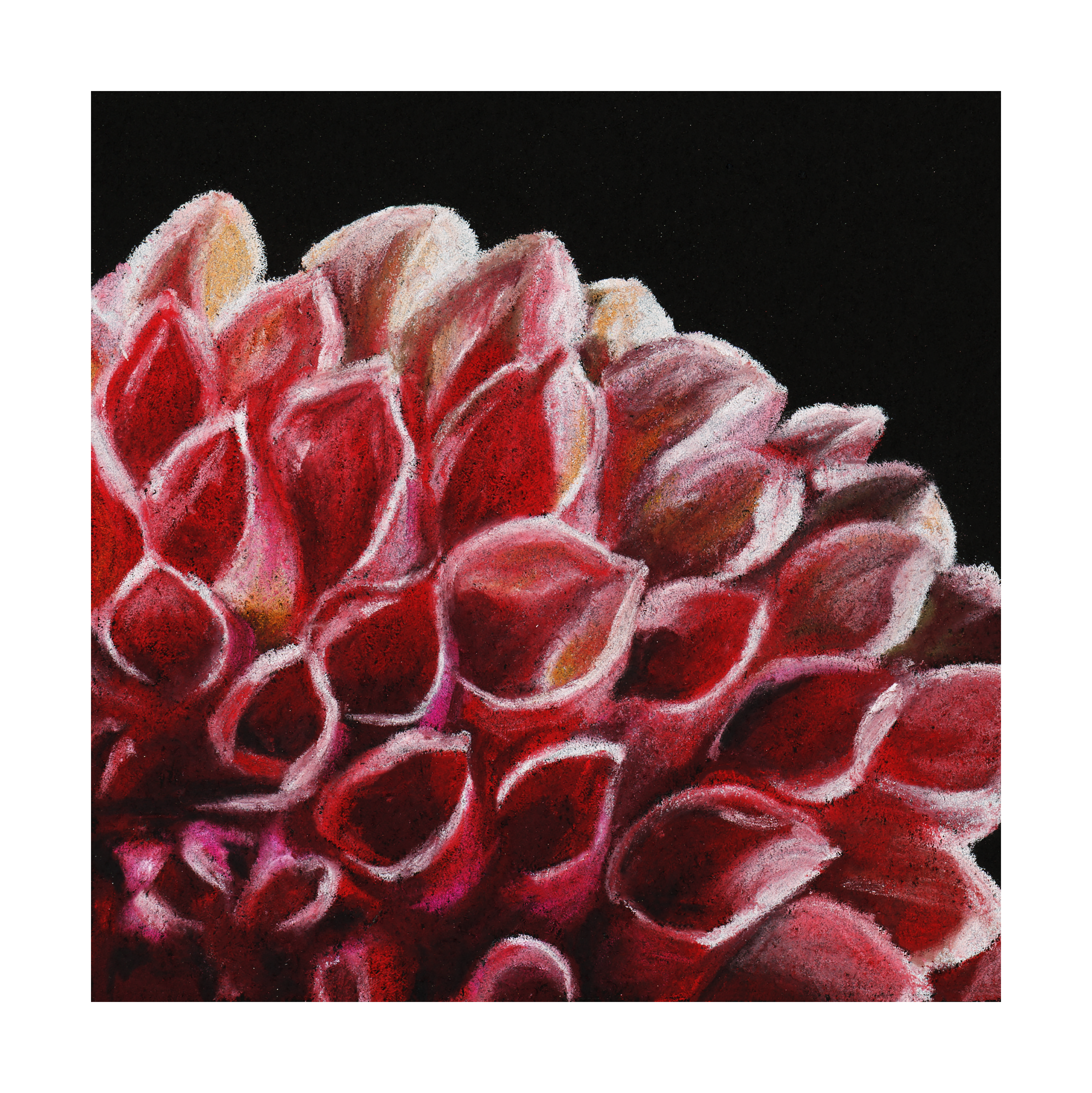 Floral (Burnt Red) Print